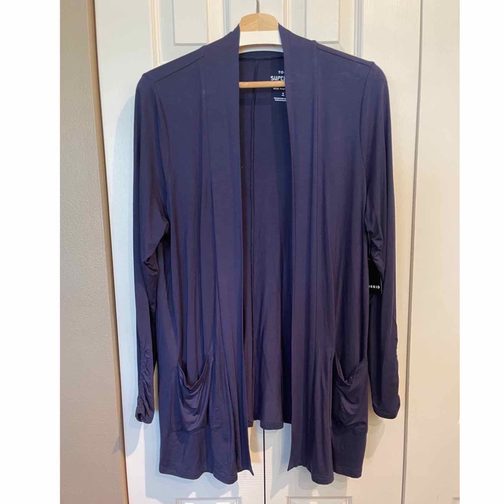 Torrid Navy Blue Long Cardigan